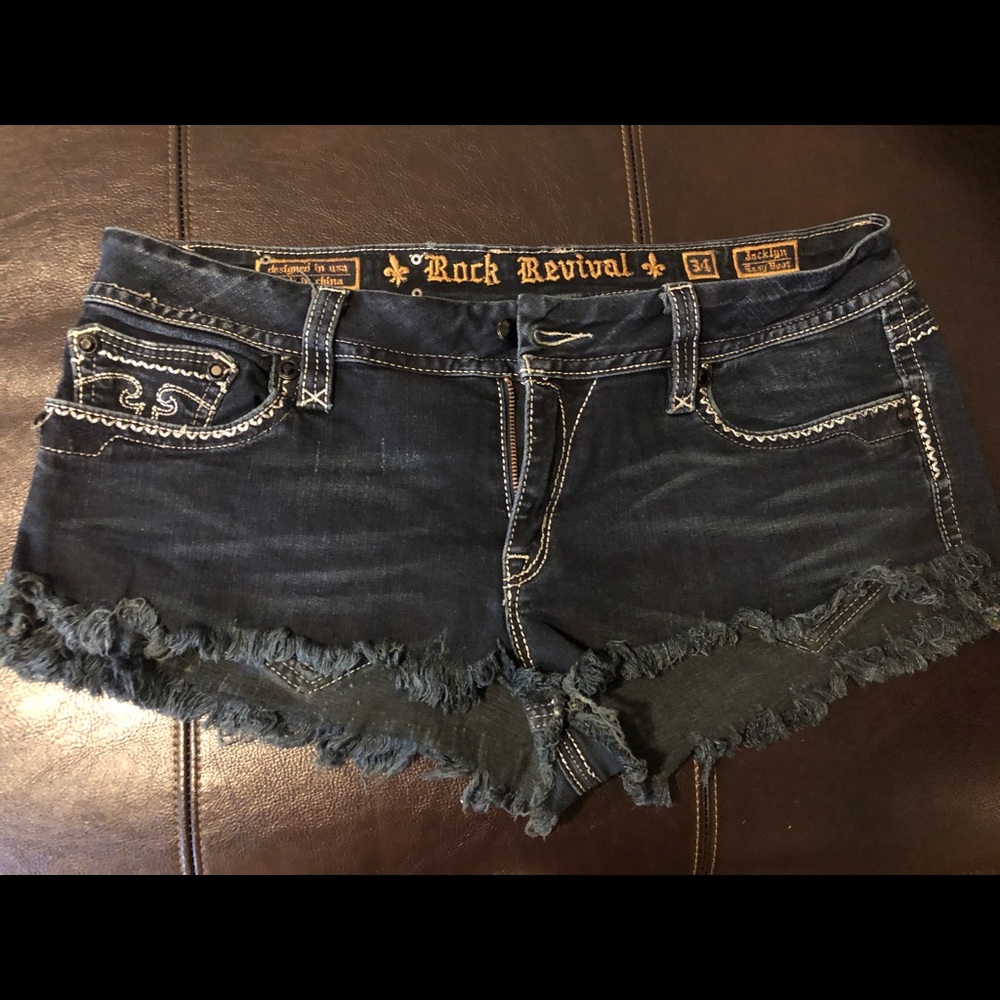 Rock revival cut off shorts